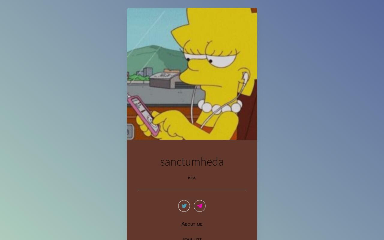 Carrd profile picture for @sanctum